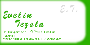 evelin tezsla business card